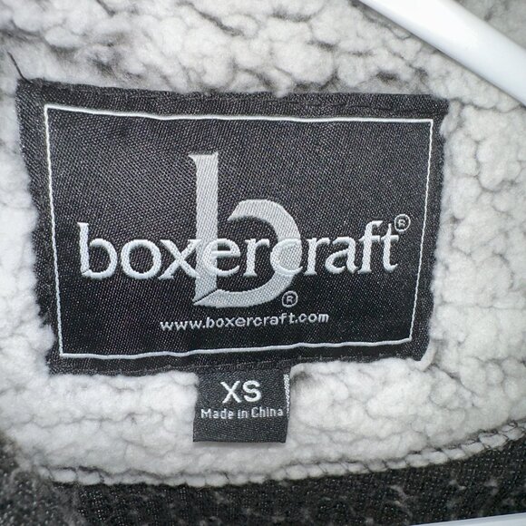 Boxercraft Black & White Fleece Quarter Zip XS - Picture 2 of 2
